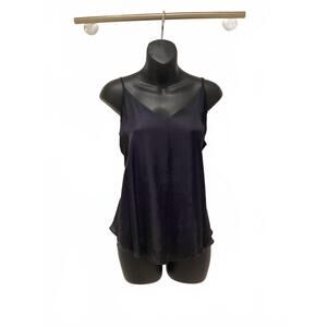 NEW B.YU women's satin top in black
